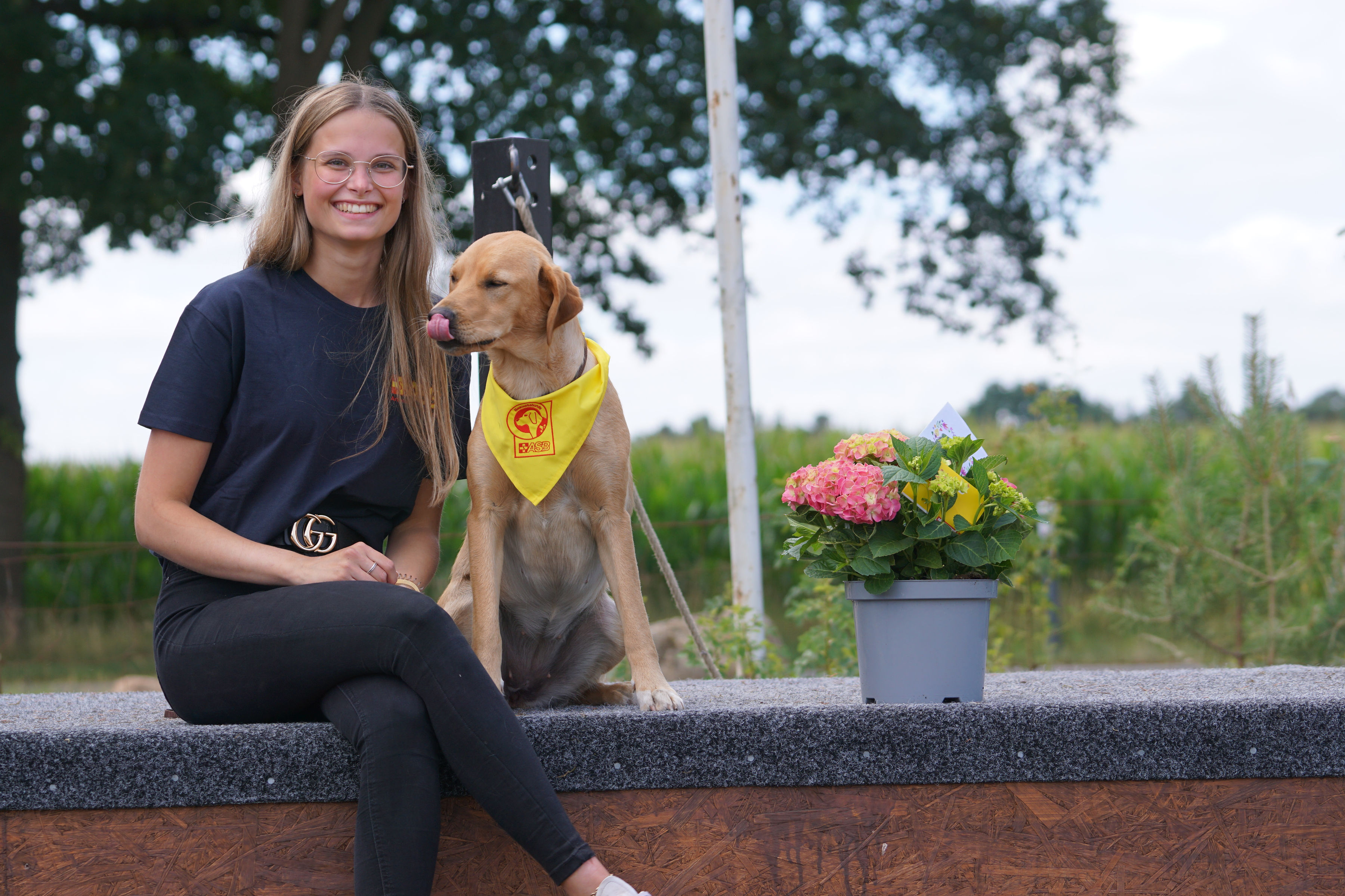 Constanze Fabienke mit Cleo.JPG